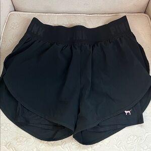 PINK Victoria's Secret Black Athletic Shorts
